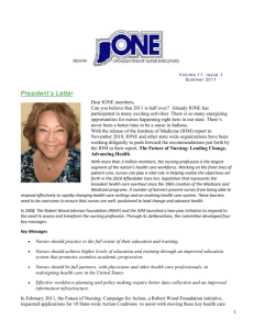 IONE Newsletter Summer 2011 - Indiana Organization of Nurse