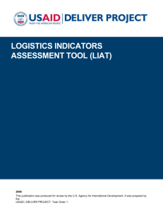 Logistics Indicators Assessment Tool (LIAT) - DELIVER Project