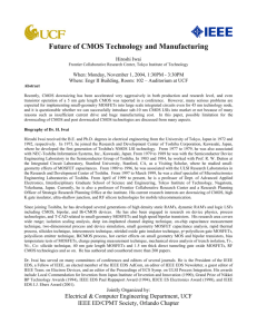 Future of CMOS Technology and Manufacturing