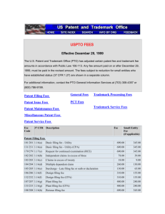 USPTO FEES