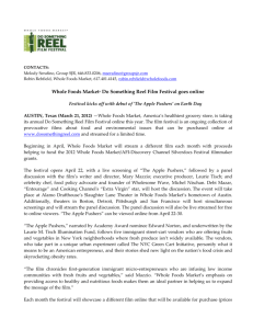 Whole Foods Market Press Release