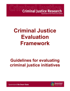 Introduction to the Criminal Justice Evaluation Framework