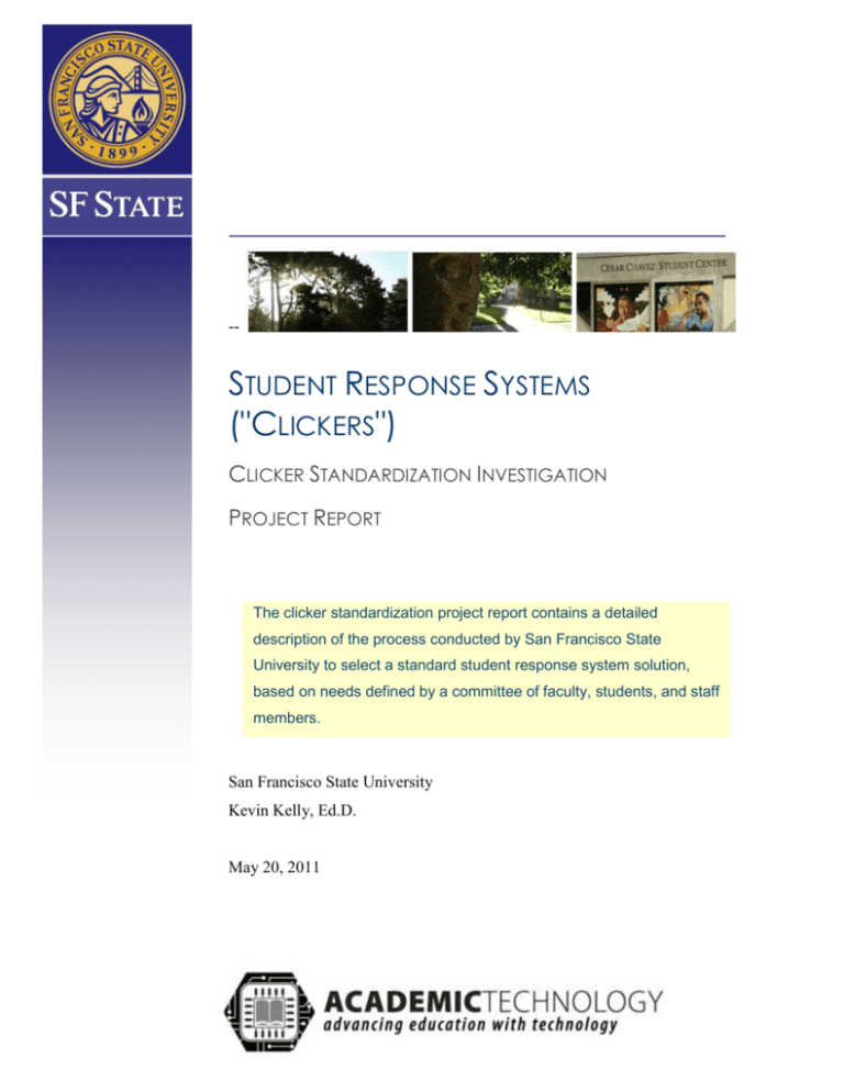 SFSU Academic Technology Report Template