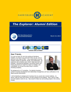 The Explorer: Alumni Edition iblogo_circle The Harrisburg Area's
