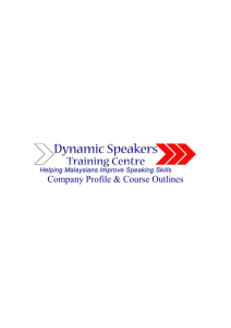 A Course In Interpersonal Skills - Dynamic Speakers Training Centre