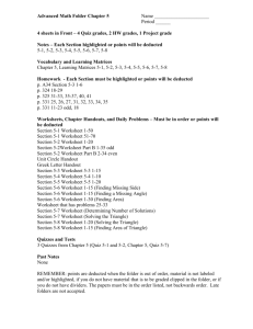 Advanced Math Folder Chapter 5