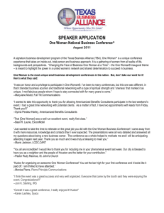 a Speaker's Application here