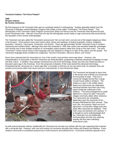 Yanomami Indians: The Fierce People?