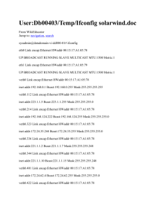 User:Db00403/Temp/Ifconfig solarwind