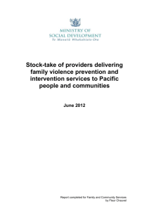 All Pacific providers identified (n=) were invited to respond…