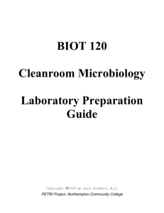 BIOT120 Lab Prep Guide