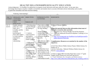 Sex-ASDcurriculum - East High FirstClass Home Page