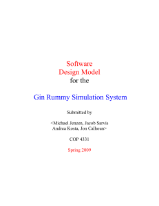 Use Case Model - cop-ginrummy - Gin Rummy Simulation