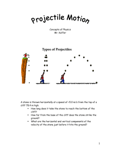 Angular Projectile Motion