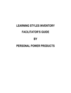 learning styles inventory