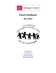 Parent handbook - Nisonger Center