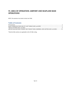 AIRPORT/SEAPLANE BASE, RUNWAY AND TAXIWAY SIGNS