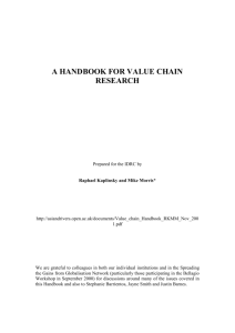 a manual for value chain research