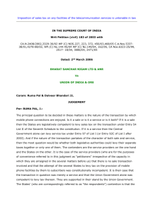 Supreme Court Decision in case of BSNL