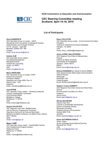 Participants list, CEC SC Mtg, 2010