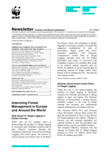Newsletter Forestry and Wood Certification