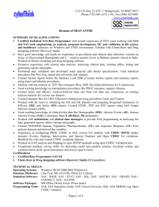 Resume of SRAVANTHI