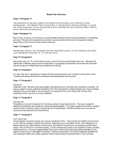 Master Plan Revisions - Springfield Township