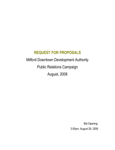 City of Northville, Michigan - Milford Downtown Development Authority
