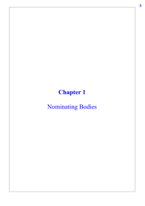 Submissions Nominating Bodies