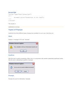 JavaScript If Else statement