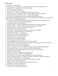 Table of contents Immunization – Schedule page 2 Hirschrung's