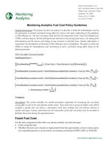 Nuclear Fuel Cost - Monitoring Analytics