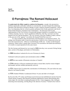 The Romani Holocaust - Decade of Roma Inclusion