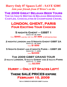 The 2009 Great Belgian Beer Tour