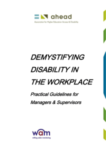 Demystifying Disability in the Workplace