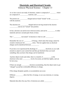 Electricity Notes Partial Outline