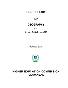 Required Courses (127 CH) - Higher Education Commission