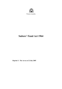 Suitors' Fund Act 1964 - 03-00-00