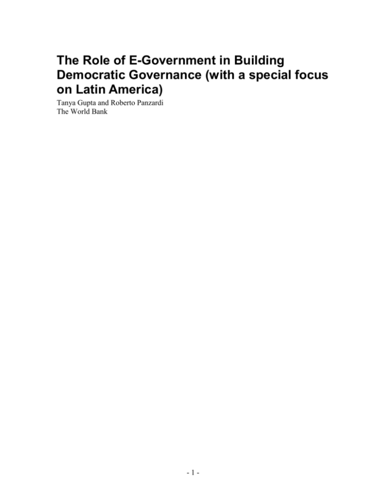 the-role-of-e-government-in-building-democratic-governance