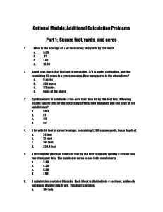 Optional Module: Additional Calculation Problems