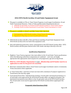 2016 NC 10 & Under BOGO Equipment Grant