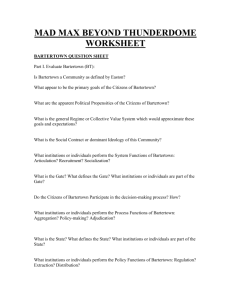 MAD MAX BEYOND THUNDERDOME WORKSHEET, PART II