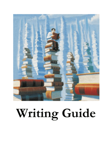 Writing Guide - Plymouth Public Schools