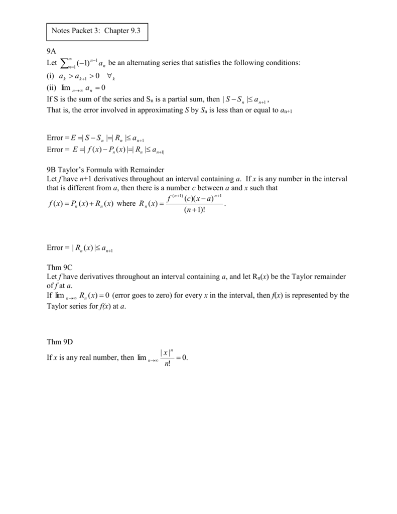 A Function F X Can Be Approximated Using A