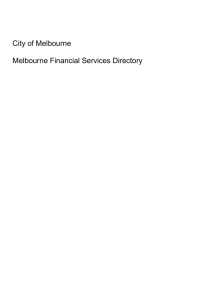 Melbourne financial services directory