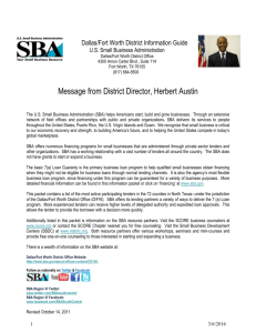 Message from District Director, Herbert Austin - IA-CPA