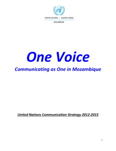 Mozambique - Communication Strategy