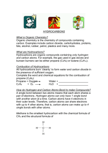 hydrocarbons - Queensland Science Teachers