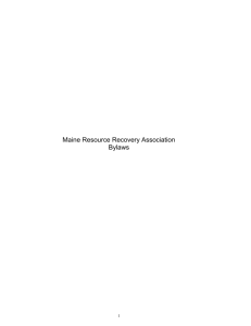 mrra-bylaws-10-28-13 - Maine Resource Recovery Association