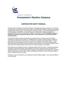 CONTRACTOR SAFETY MANUAL This document is intended to